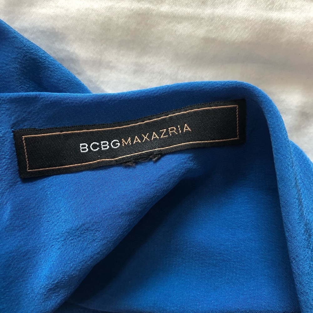 🚫 SOLD BCBGMaxAzria Silk Backless Halter Neck Top - Picture 8 of 8